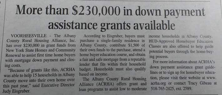 Important Housing & Homebuyer Information | Albany County Housing Alliance
